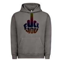 Pigment Tornado fuck you middle finger Urban Hoodie - artisFamous