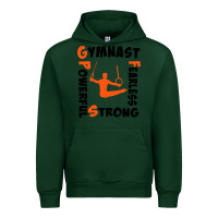 Forest Green awesome gymnastics boy gymnast power strong Urban Hoodie - artisFamous