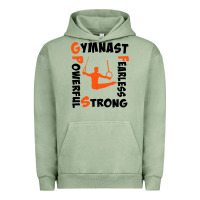 Pigment Oil Green awesome gymnastics boy gymnast power strong Urban Hoodie - artisFamous