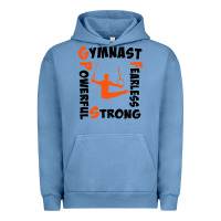 Pigment Pebble Blue awesome gymnastics boy gymnast power strong Urban Hoodie - artisFamous