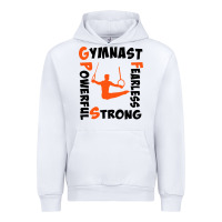 White awesome gymnastics boy gymnast power strong Urban Hoodie - artisFamous