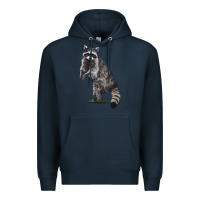 Navy Raccoon Illustrations Premium Hoodie - LillyAllenDesigns