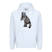 White Raccoon Illustrations Premium Hoodie - LillyAllenDesigns