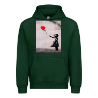 Forest Green banksy, hope Urban Hoodie - artisFamous