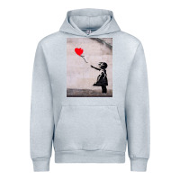 Heather Grey banksy, hope Urban Hoodie - artisFamous
