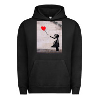 Pigment Black banksy, hope Urban Hoodie - artisFamous