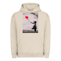Pigment French Oak banksy, hope Urban Hoodie - artisFamous