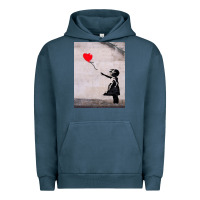 Pigment Midnight Navy banksy, hope Urban Hoodie - artisFamous