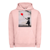 Pigment Salmon banksy, hope Urban Hoodie - artisFamous