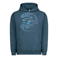 Pigment Midnight Navy Avatar Katara Urban Hoodie - artisFamous