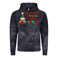 Cloud Black my favorite color is christmas lights Vintage Hoodie - BundleAndBundleShop
