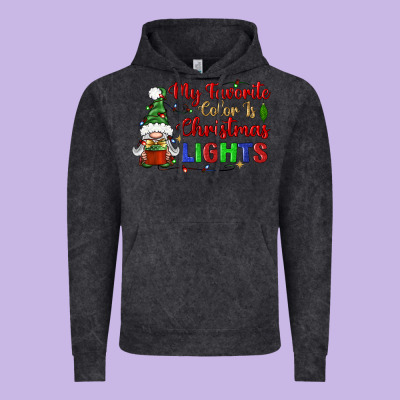 My Favorite Color Is Christmas Lights Vintage Hoodie Designed By Bundleandbundleshop