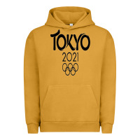 Pigment Peanut Butter Olympic RingTokyo 2020 Urban Hoodie - artisFamous