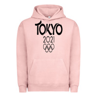 Pigment Salmon Olympic RingTokyo 2020 Urban Hoodie - artisFamous