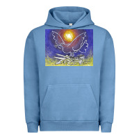 Pigment Pebble Blue pablo picasso signed & hand Urban Hoodie - artisFamous