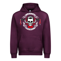 Mauve Wine loner rebel Urban Hoodie - artisFamous
