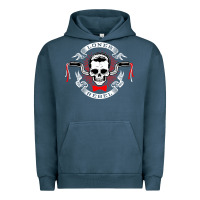 Pigment Midnight Navy loner rebel Urban Hoodie - artisFamous