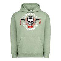 Pigment Oil Green loner rebel Urban Hoodie - artisFamous