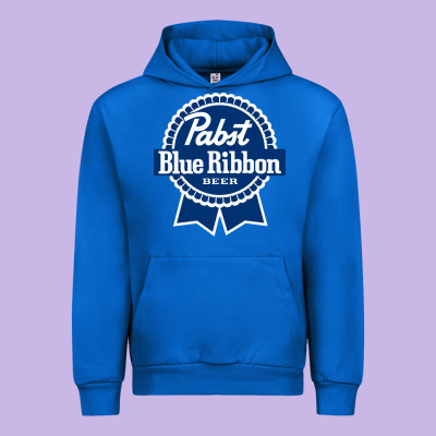 Pabst Blue Ribbon Urban Hoodie Designed By Artisfamous