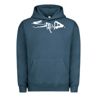 Pigment Midnight Navy staind Urban Hoodie - artisFamous