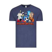 Vintage Denim It's Game Day Y'all Soccer Coffee Cups Vintage Tee - FaDigitalArtStudio
