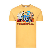 Vintage Mustard It's Game Day Y'all Soccer Coffee Cups Vintage Tee - FaDigitalArtStudio
