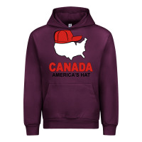 Mauve Wine canada america's hat Urban Hoodie - artisFamous