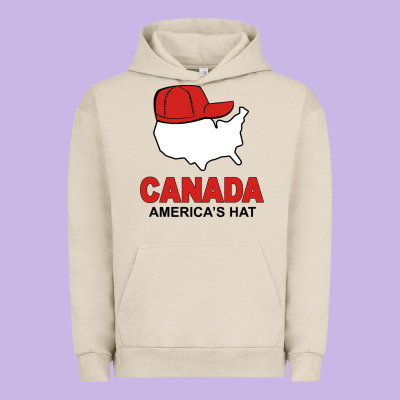 Canada America's Hat Urban Hoodie Designed By Artisfamous
