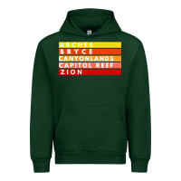 Forest Green utah national parks utah s mighty five souvenir nps moab Urban Hoodie - artisFamous