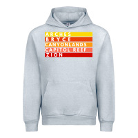 Heather Grey utah national parks utah s mighty five souvenir nps moab Urban Hoodie - artisFamous