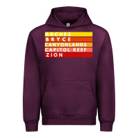 Mauve Wine utah national parks utah s mighty five souvenir nps moab Urban Hoodie - artisFamous