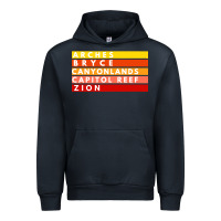 Navy utah national parks utah s mighty five souvenir nps moab Urban Hoodie - artisFamous
