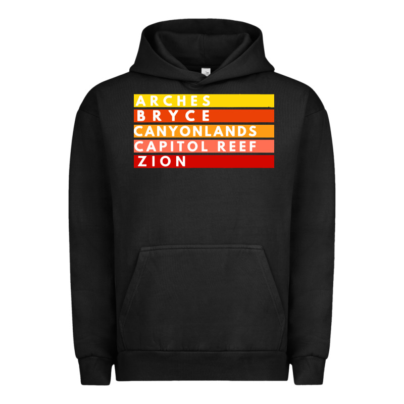 Utah National Parks Utah S Mighty Five Souvenir Nps Moab Urban Hoodie by artisFamous | Teevron