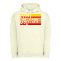 Pigment Pistachio utah national parks utah s mighty five souvenir nps moab Urban Hoodie - artisFamous