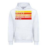 White utah national parks utah s mighty five souvenir nps moab Urban Hoodie - artisFamous