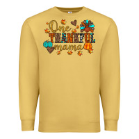 Antique Gold one thankful mama Premium Sweatshirt - JahusDesignShop
