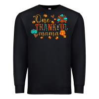 Black one thankful mama Premium Sweatshirt - JahusDesignShop