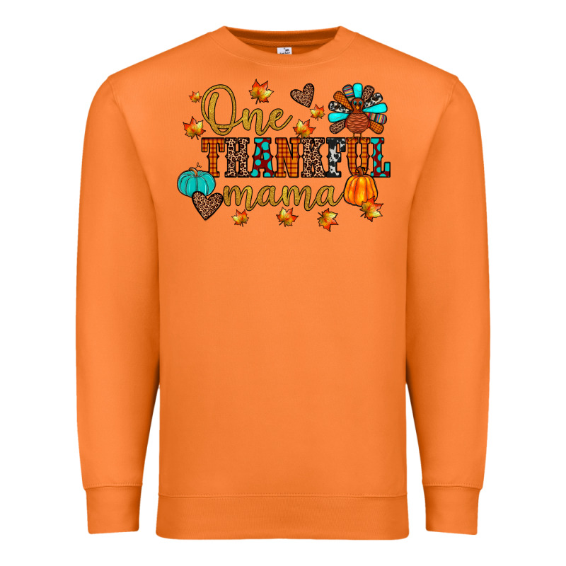 One Thankful Mama Premium Sweatshirt by JahusDesignShop | Teevron