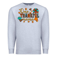 Heather Grey one thankful mama Premium Sweatshirt - JahusDesignShop