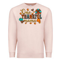 Pale Pink one thankful mama Premium Sweatshirt - JahusDesignShop