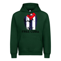 Forest Green free cuba Urban Hoodie - artisFamous