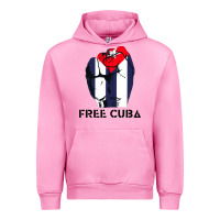 Fuchsia Pink free cuba Urban Hoodie - artisFamous