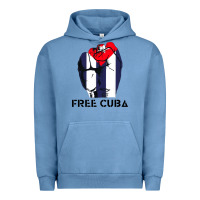 Pigment Pebble Blue free cuba Urban Hoodie - artisFamous
