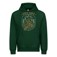 Forest Green dirt bike 1a Urban Hoodie - artisFamous