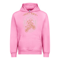 Fuchsia Pink dirt bike 1a Urban Hoodie - artisFamous