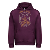 Mauve Wine dirt bike 1a Urban Hoodie - artisFamous