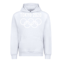 White OLYMPIC TOKYO 2020 Urban Hoodie - artisFamous