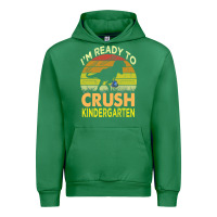 Emerald i'm ready to crush kindergarten dinosaur back to school kids t shirt Urban Hoodie - artisFamous