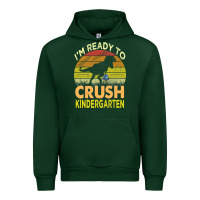 Forest Green i'm ready to crush kindergarten dinosaur back to school kids t shirt Urban Hoodie - artisFamous