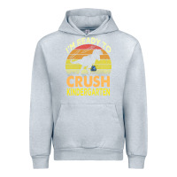 Heather Grey i'm ready to crush kindergarten dinosaur back to school kids t shirt Urban Hoodie - artisFamous